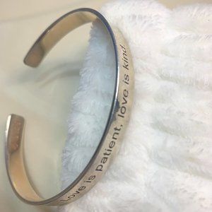 Soufeel Engraved Bangle Rose Gold Plated Silver